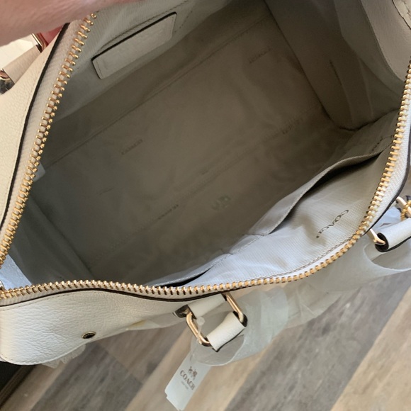 NWT Coach Chalk Rhyder Satchel With Shoulder Strap
& Dust Bag. - Picture 7 of 14
